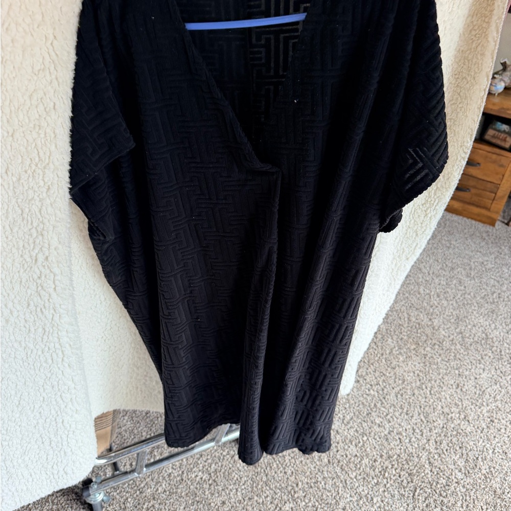 Entro Black Geometric Pattern Dress